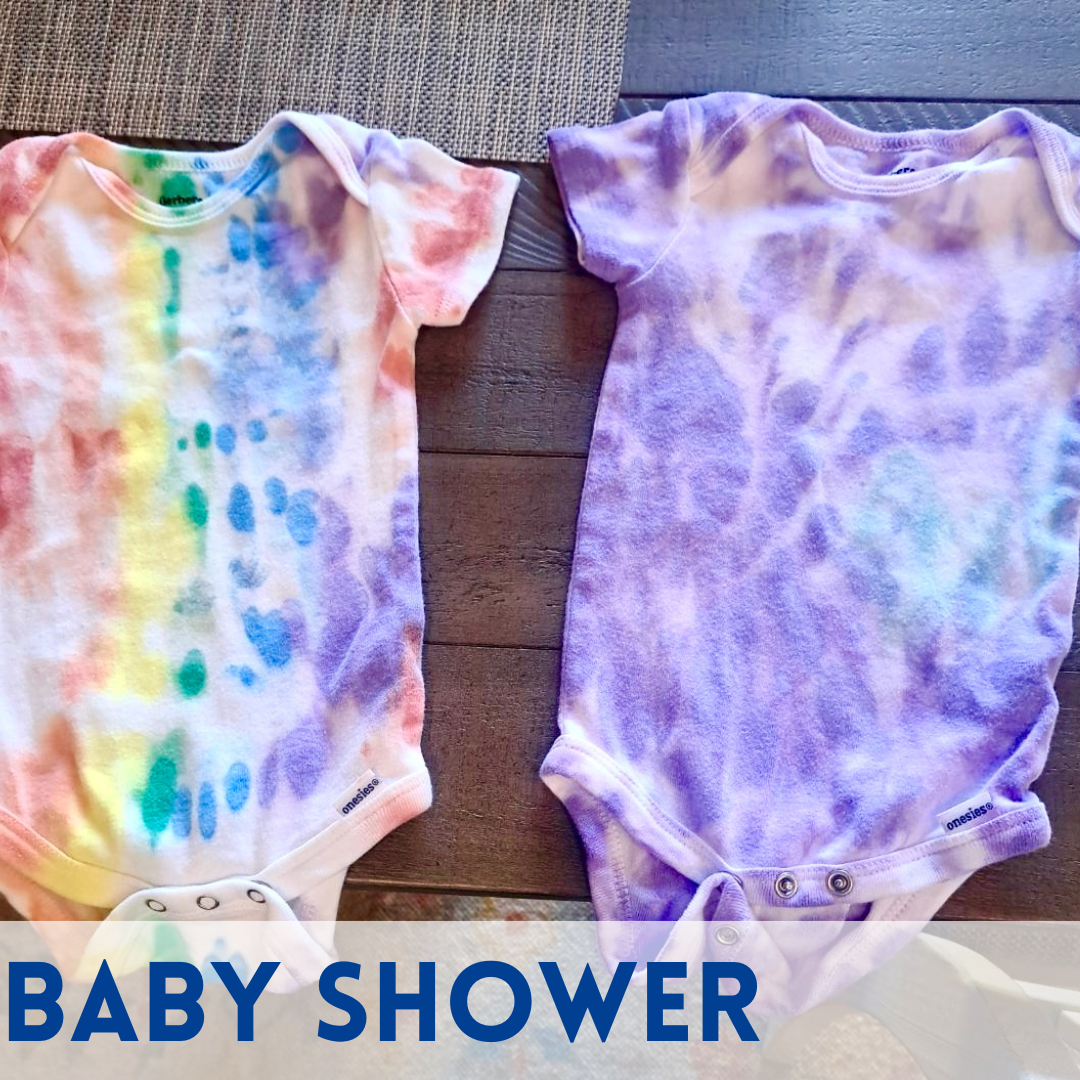 BABY SHOWER BLISS: Tie-Dye Onesie Workshop