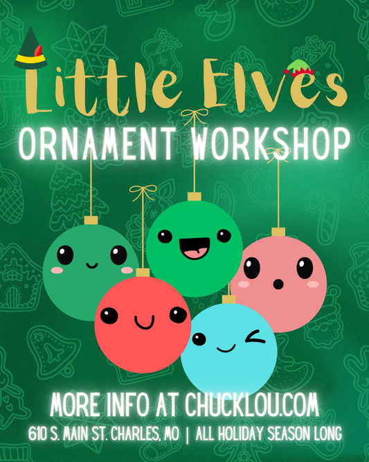 Tiny Elves Ornament Workshop: Various dates/times in December