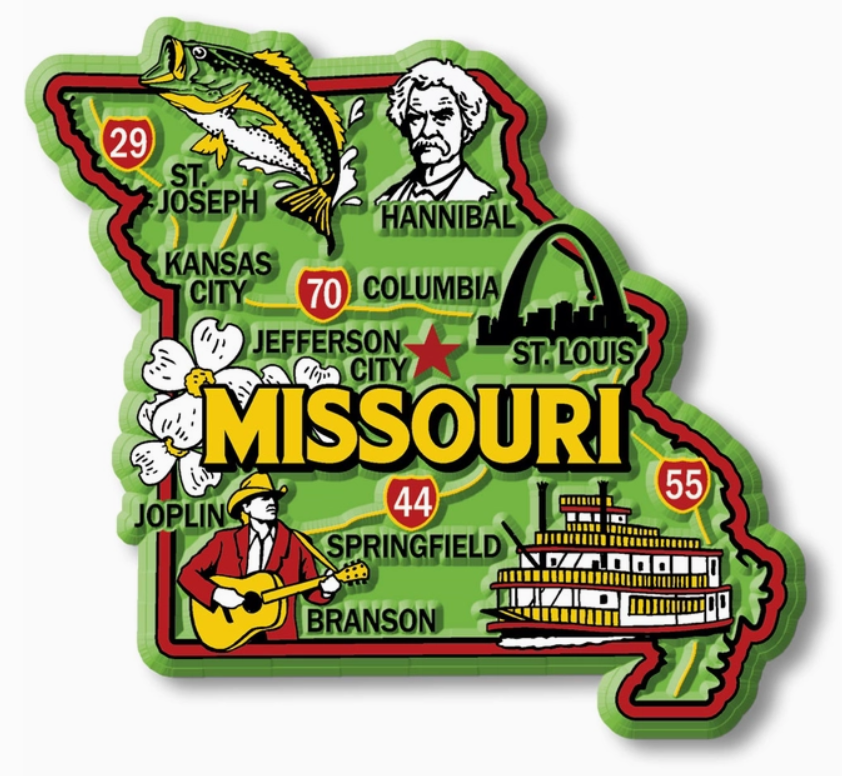 Missouri Landmarks Magnet – CHUCK AND LOU